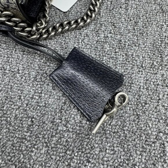 GUCCI Padlock Canvas Shoulder Bag 775-022725 - Picture 10 of 15